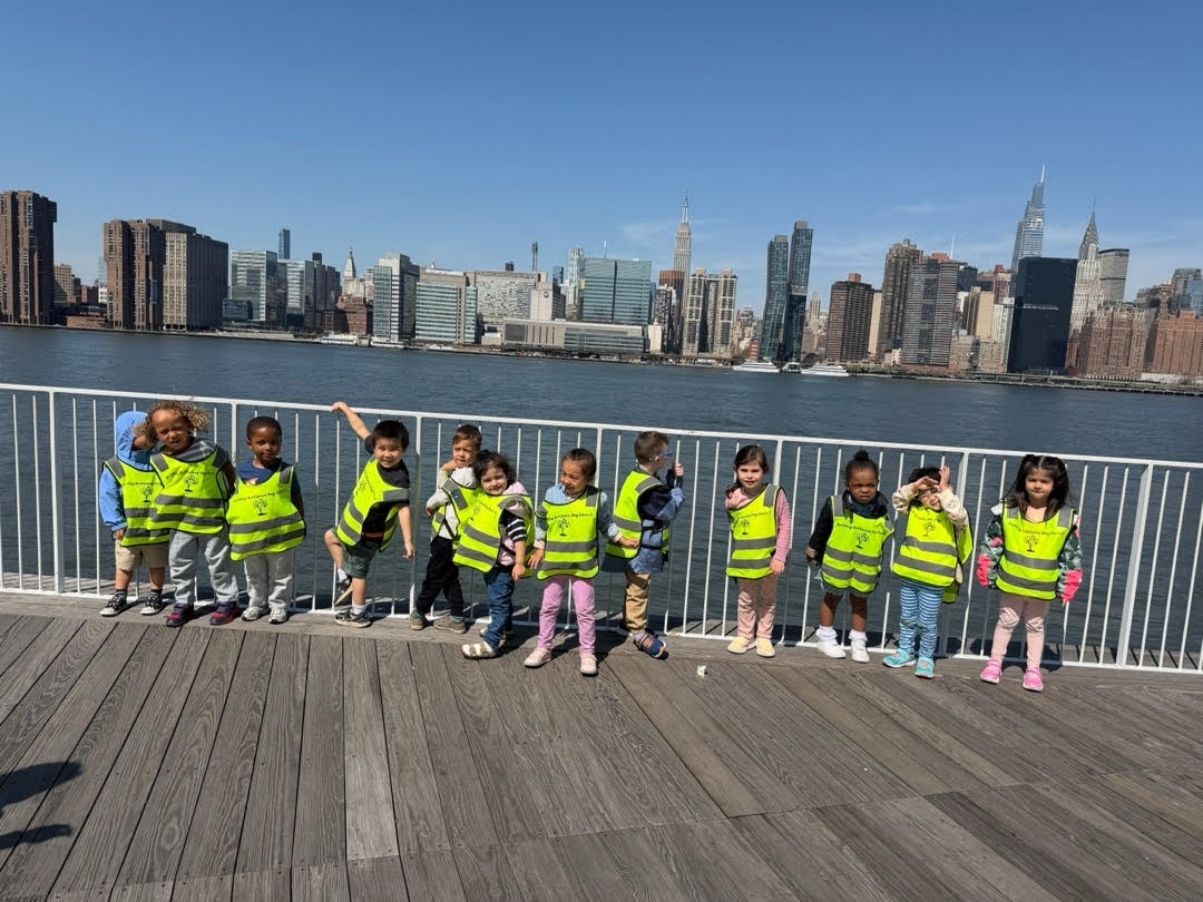 Children attending Summer Camp at Building Brilliance Day Care on a field trip.