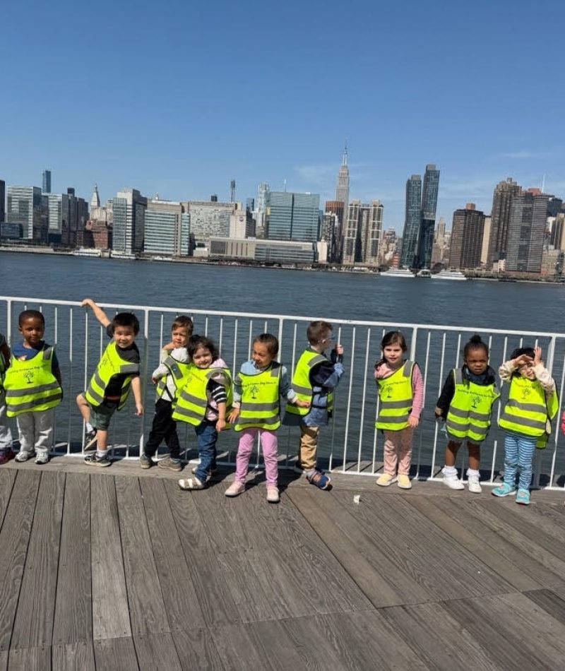 Children attending Summer Camp at Building Brilliance Day Care on a field trip.